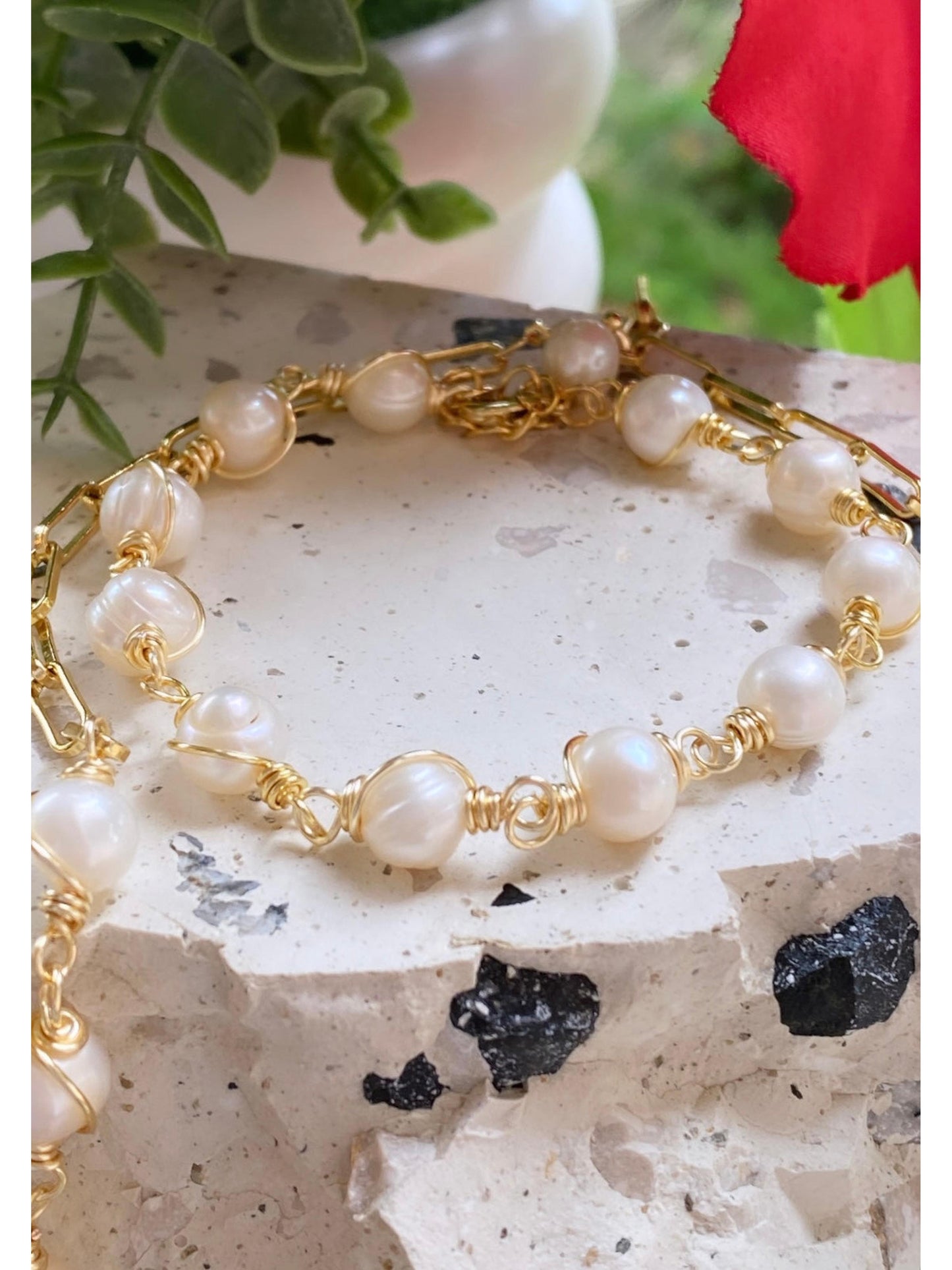 ENTRE PERLAS( pulsera)