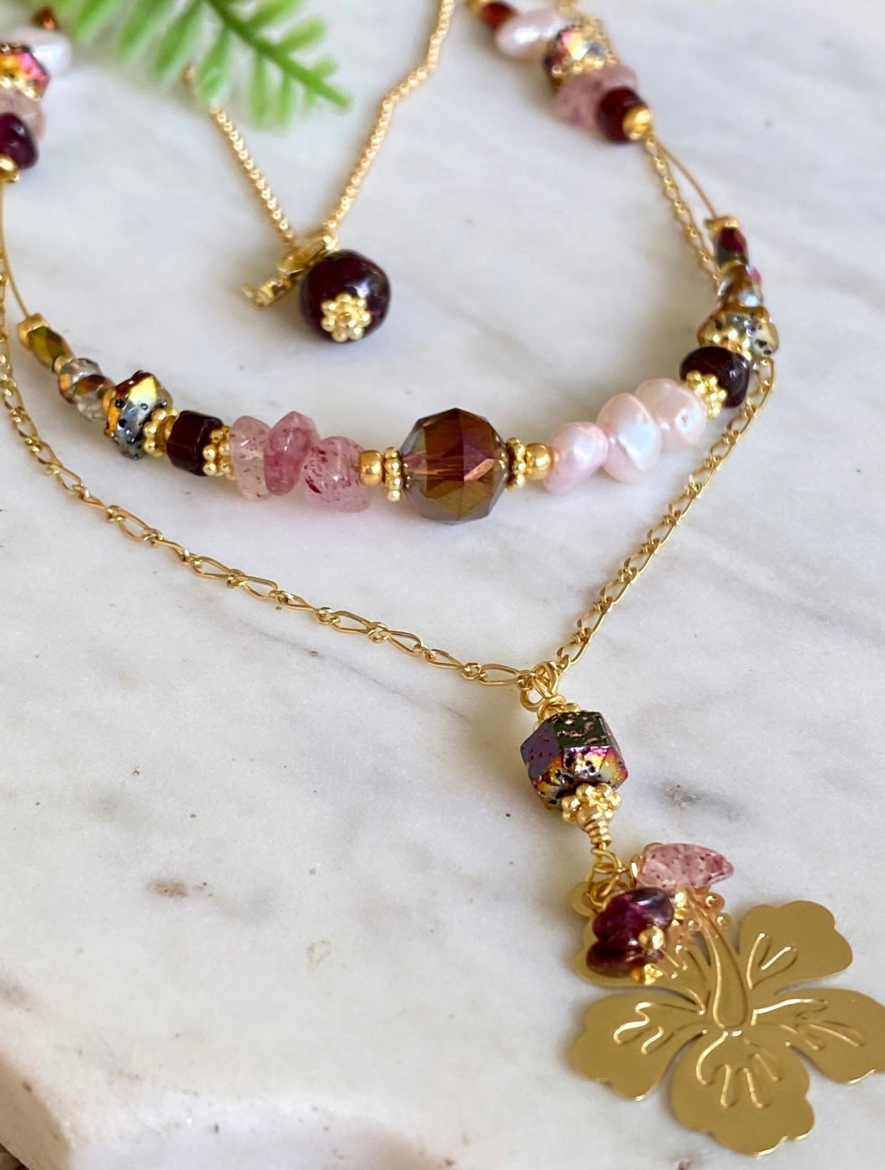 AMAPOLA(collar granate)
