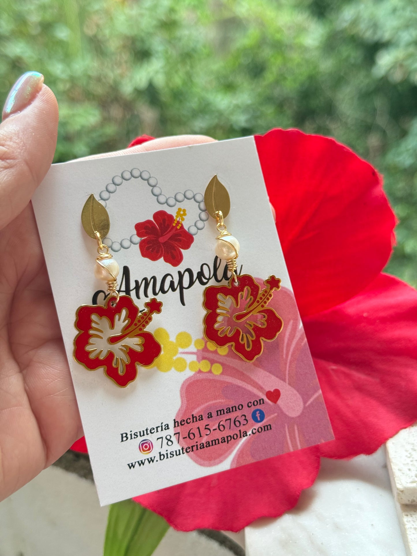 AMAPOLA(aretes grandes)