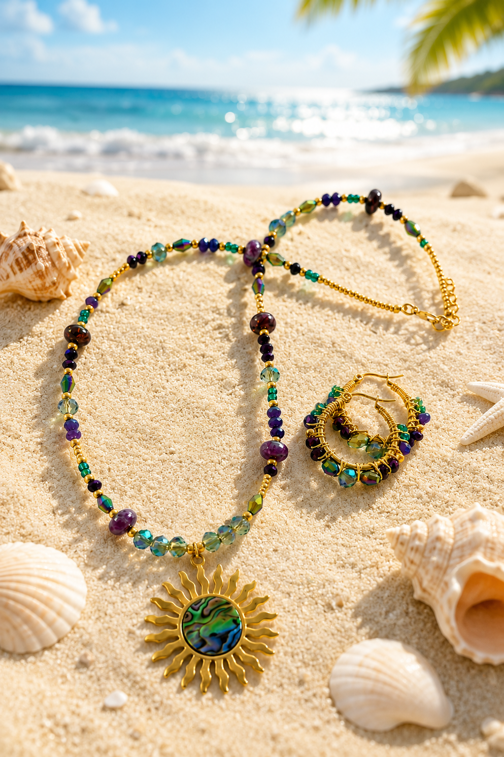 SOL TORNASOL (collar tesoros del mar )