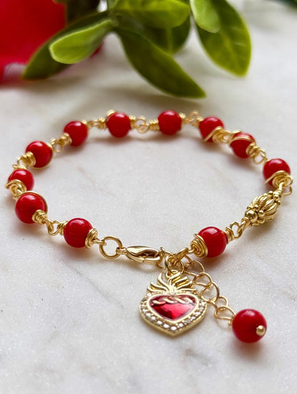 SAGRADO CORAZÓN DE JESUS (pulsera decenario)