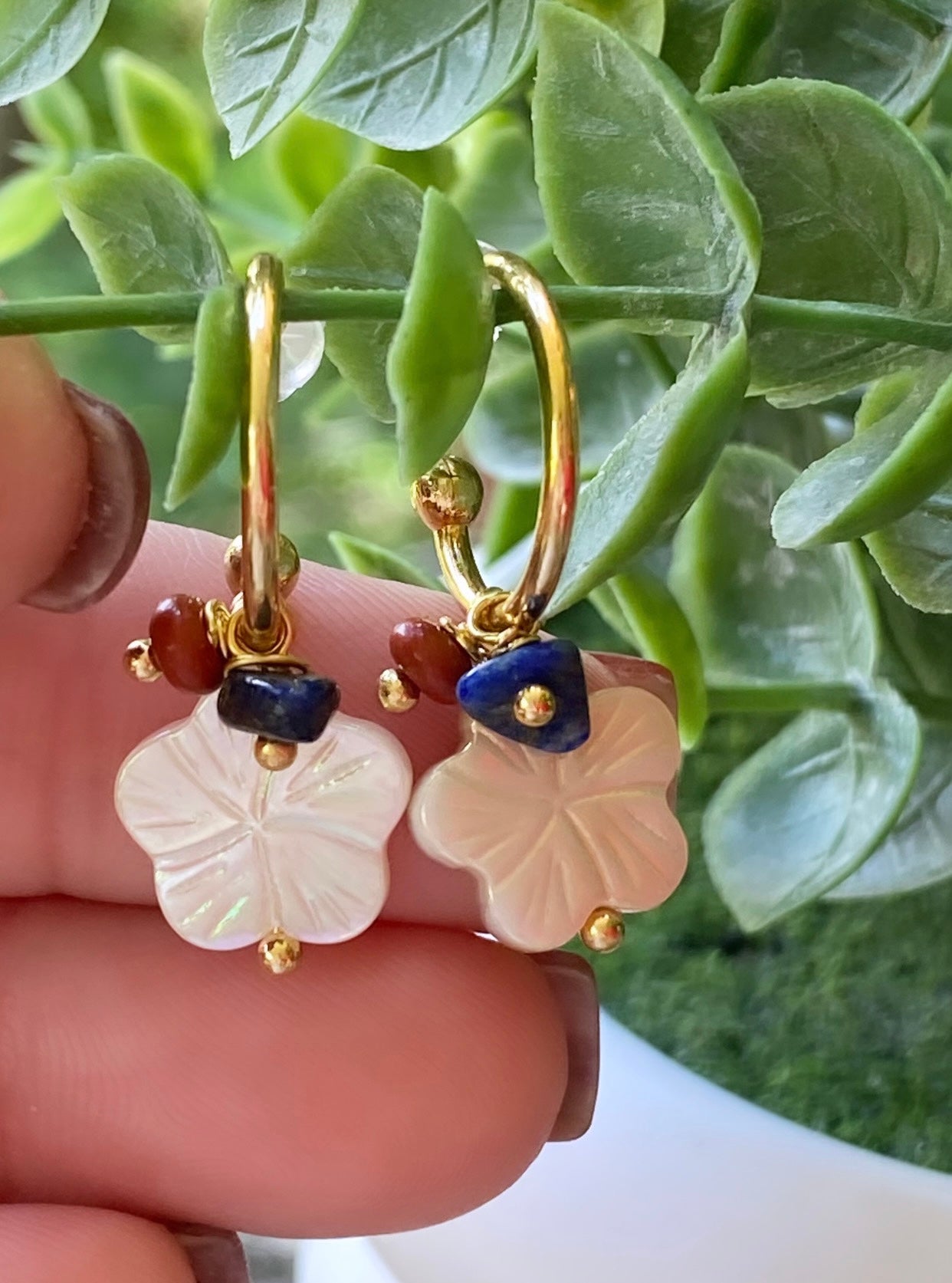 FLOR NACAR (aretes)