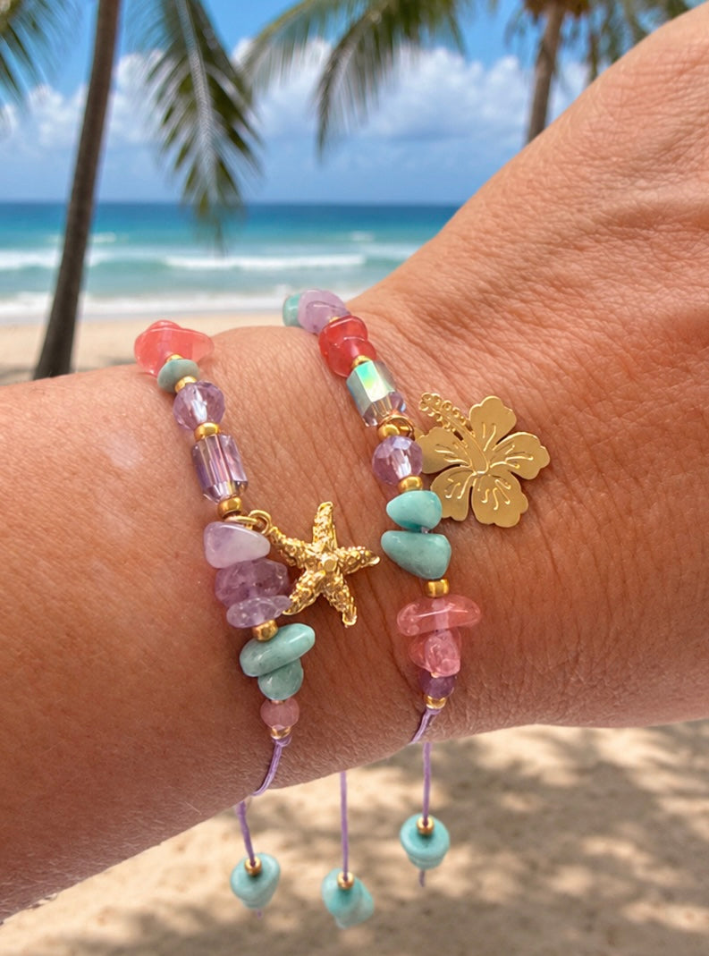 A ORILLAS DEL MAR (pulsera -collar tesoros del mar)