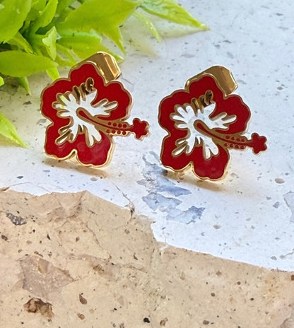 AMAPOLA (aretes acero inoxidable)