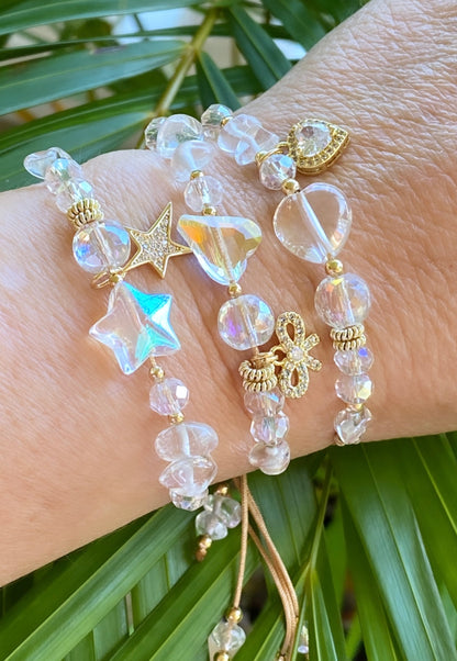 ENTRE CRISTALES (pulseras de hilo)