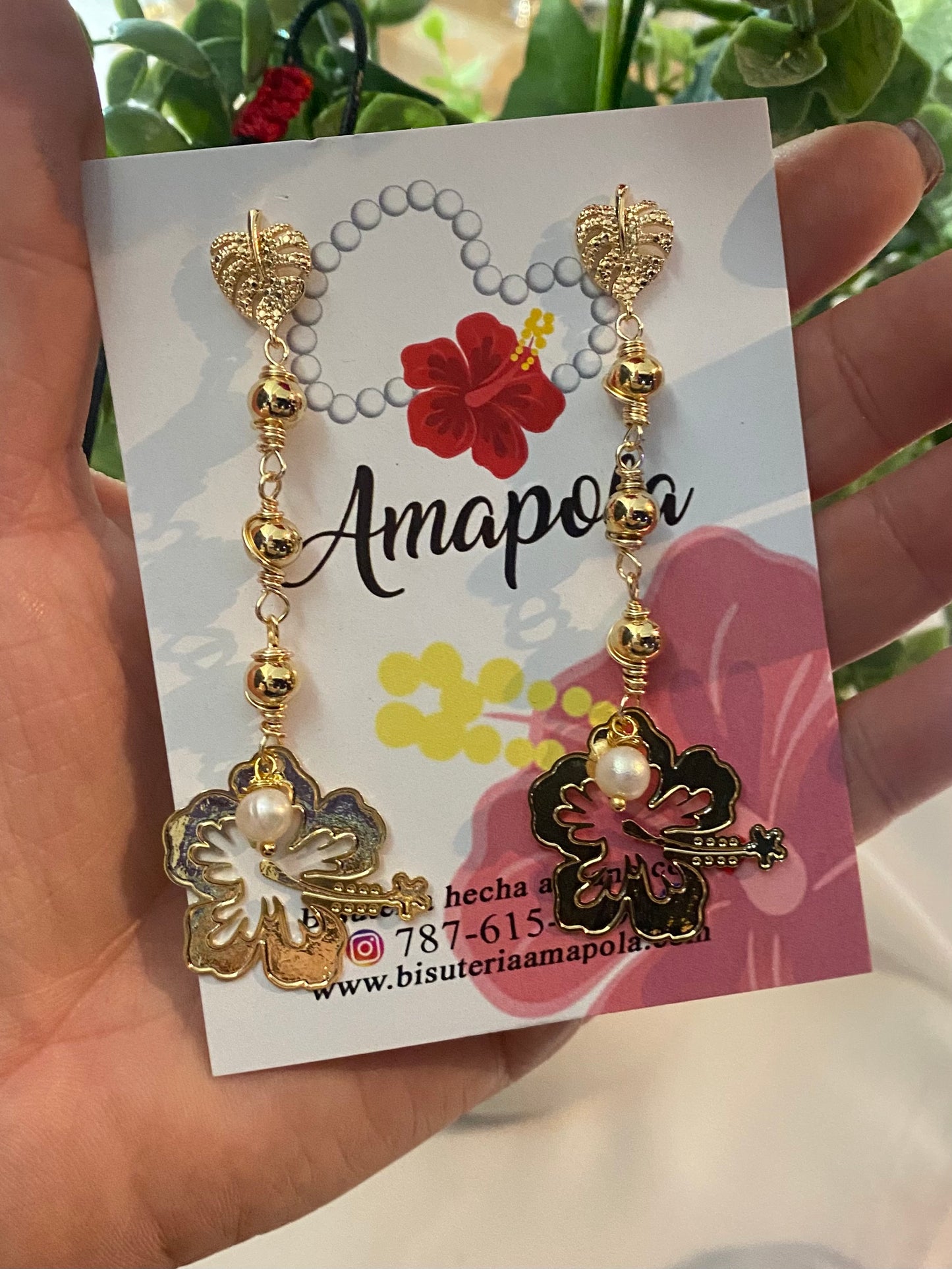 AMAPOLA (aretes )