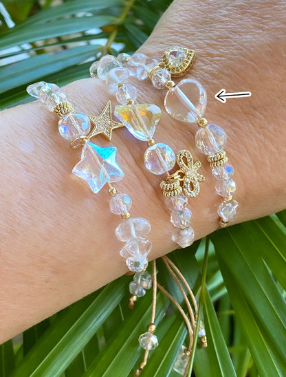 ENTRE CRISTALES (pulseras de hilo)