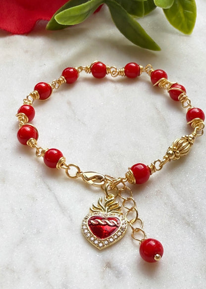 SAGRADO CORAZÓN DE JESUS (pulsera decenario)