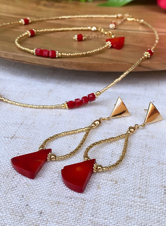 GOTA ROJA (aretes)