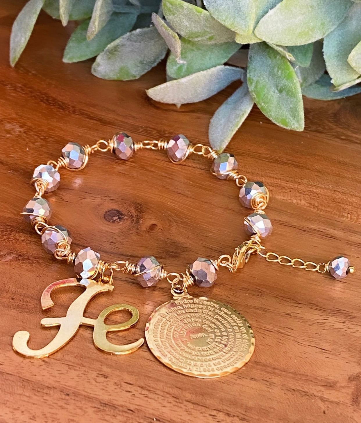 FE/PADRENUESTRO (pulsera Plata )