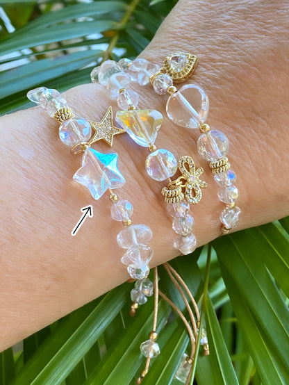 ENTRE CRISTALES (pulseras de hilo)