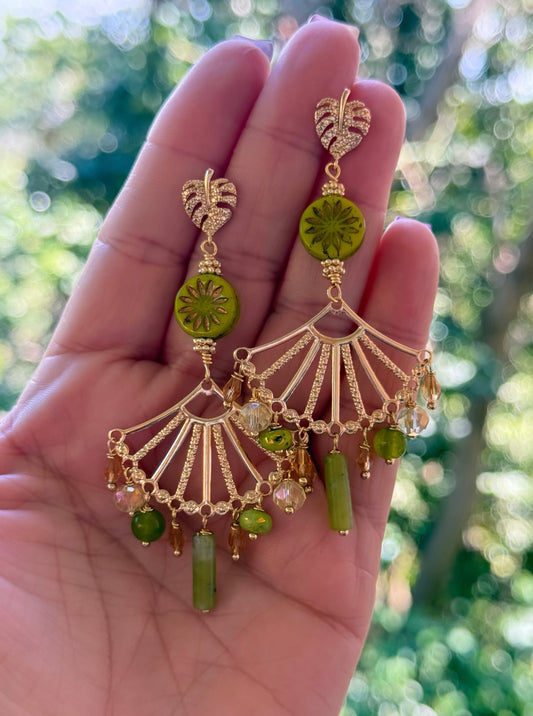 VERDE PRIMAVERA (aretes largos)