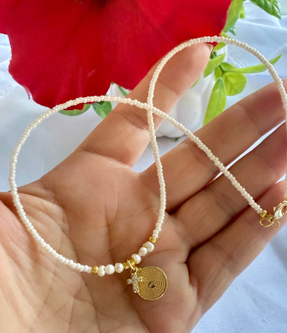 PADRENUESTRO/ ESTRELLA/FE (collar corto)