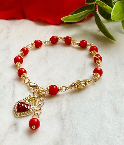 SAGRADO CORAZÓN DE JESUS (pulsera decenario)