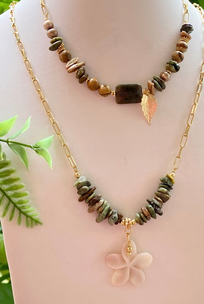 GARDENIA EN OTOÑO (collar)