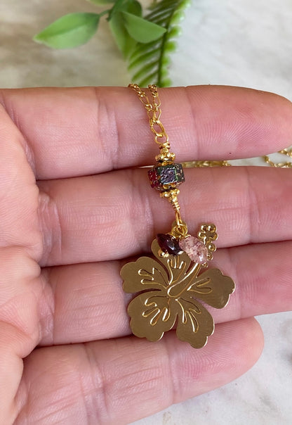 AMAPOLA (collar granate)