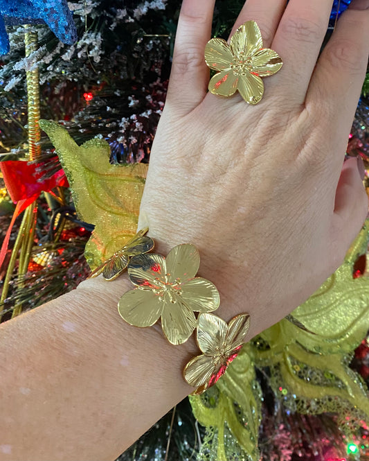 AMAPOLAS DE ACERO (bangle)