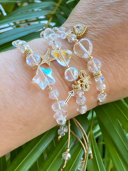 ENTRE CRISTALES (pulseras de hilo)