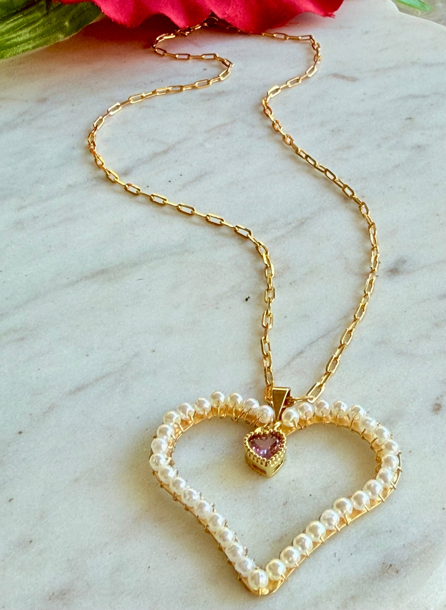 ENTRE CORAZONES (collar)