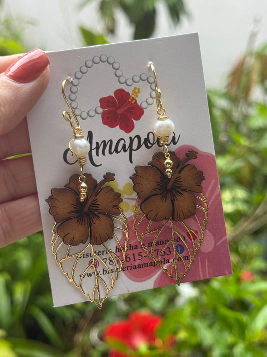 AMAPOLA ARTESANAL (aretes)