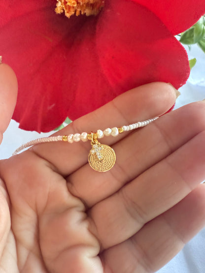 PADRENUESTRO/ ESTRELLA/FE (collar corto)