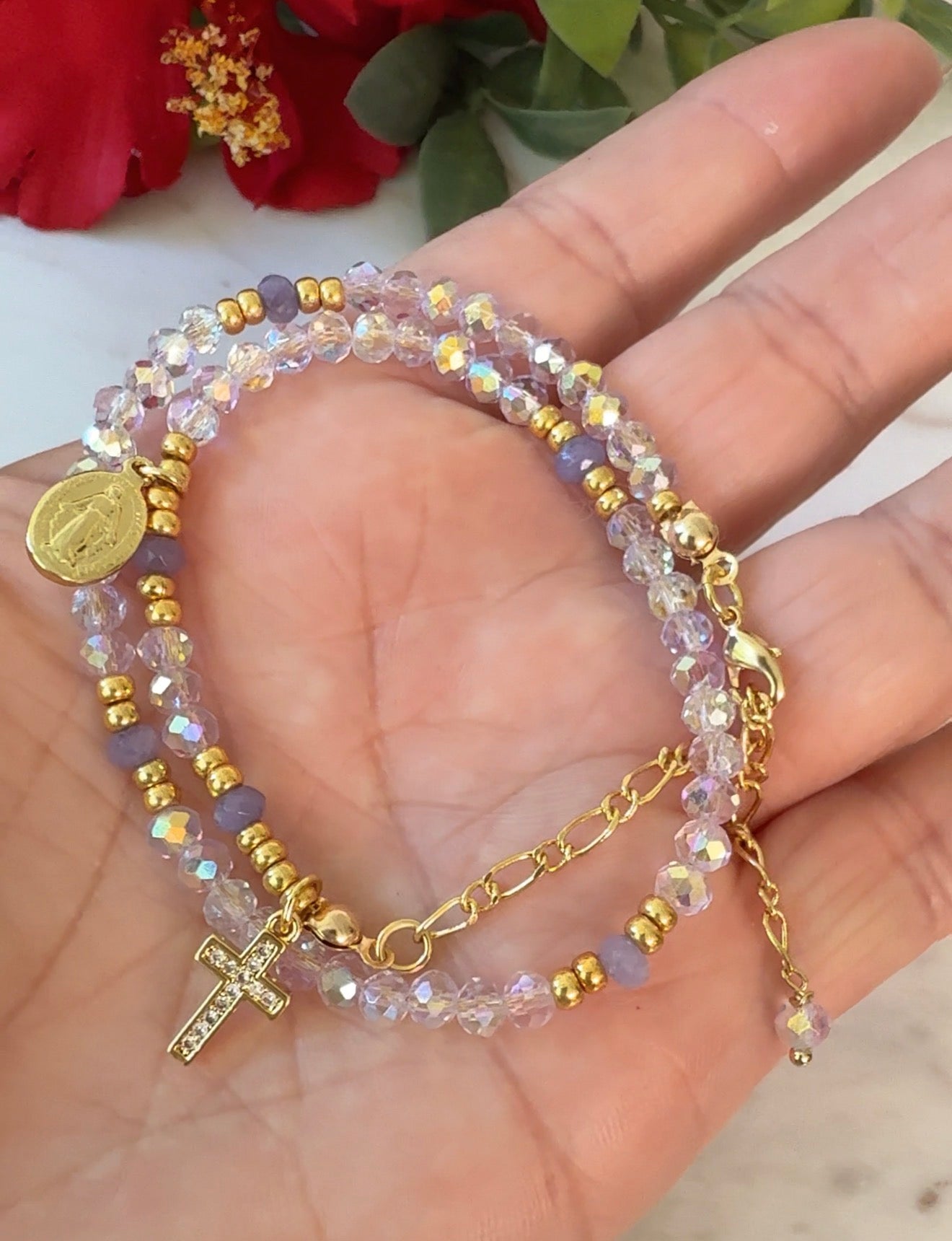 DEVOCION MARIANA (Rosario pulsera)