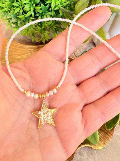PADRENUESTRO/ ESTRELLA/FE (collar corto)