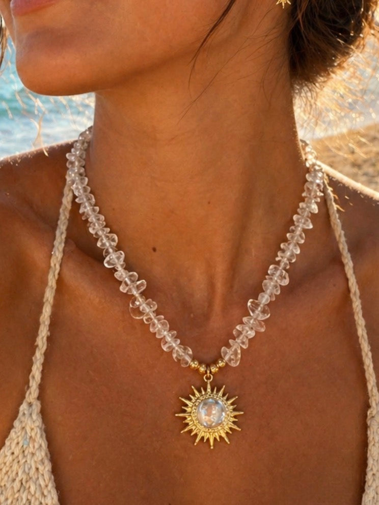 TESOROS DEL MAR (Collar Sol de Cristal )