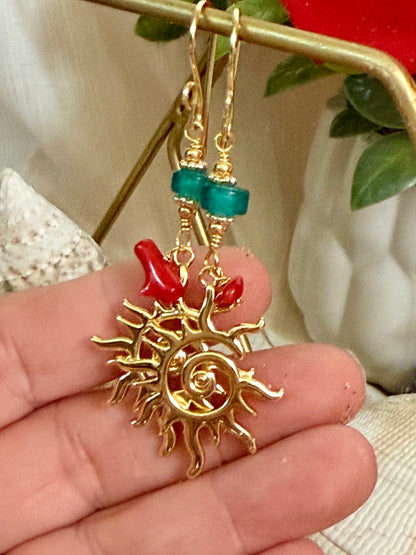 SOL CARIBEÑO (aretes largos)