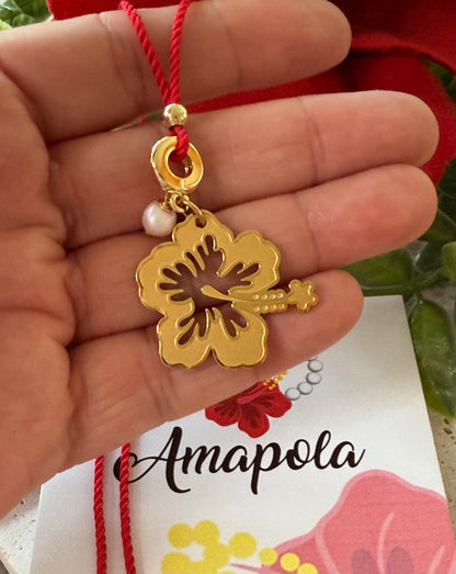 AMAPOLA (collar hilo)