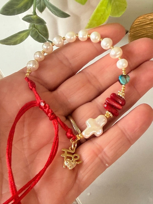 AMOR, FE y ENTREGA (pulsera)